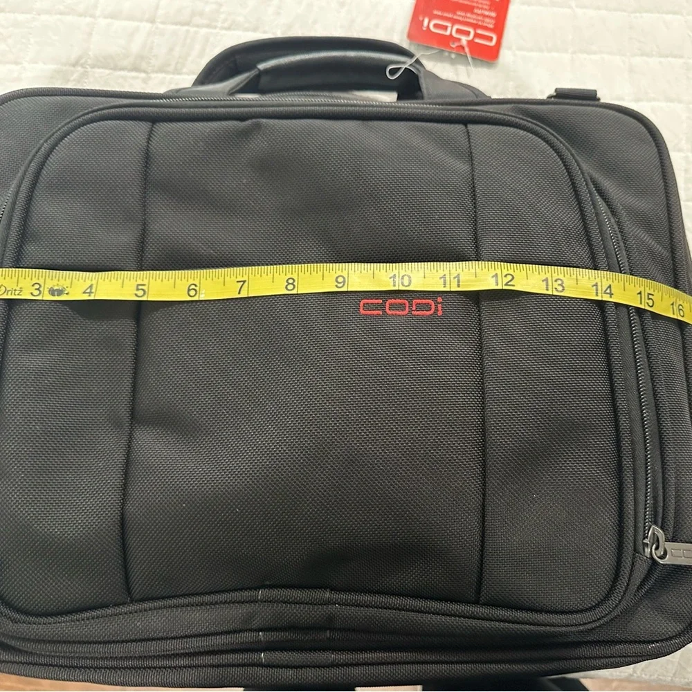Black padded briefcase NWT